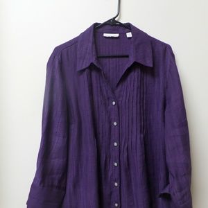Coldwater creek purple shirt